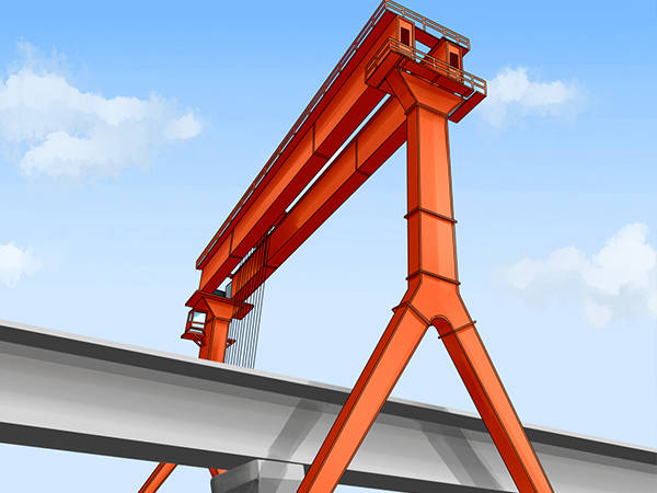 安徽蚌埠龍門吊廠家ME80+80T輪胎式龍門吊發往湖北