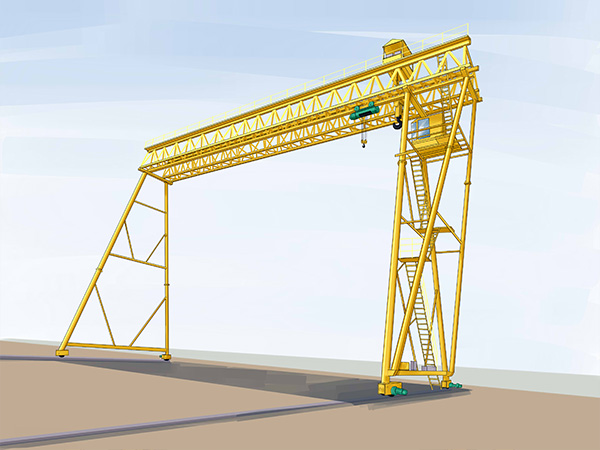 山西太原龍門吊生產(chǎn)廠家60噸單梁9米高出廠價